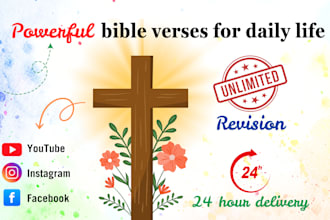 design editable bible quotes for social media post