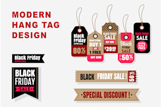 do modern hang tag design