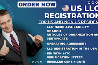 us llc registration, ein number with US bank, boi report and sale tax permit