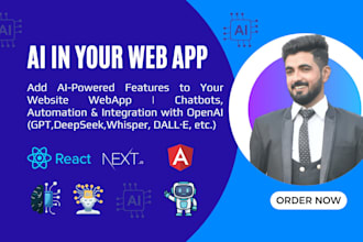 react js angular developer ai powered chatbots  notifications