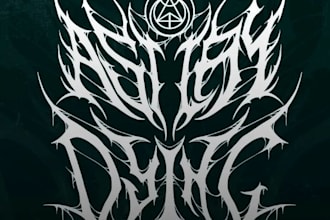 create a professional death black metal logo for you