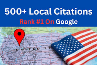 do 500 USA local citations for gmb and local ranking
