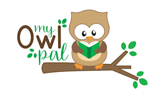 design owl children book plush toy logo