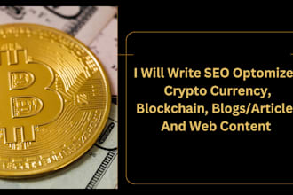 write blockchain, crypto, nft articles and blogs for you