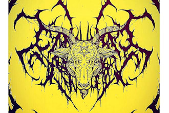 create logo for hardcore, metal, punk band, y2k and more