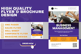 design promotional sales flyer roll up event retractable banner one pager flyer