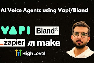 make an ai voice agent using bland or vapi