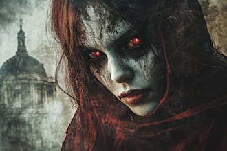 make horror art or fantasy horror character