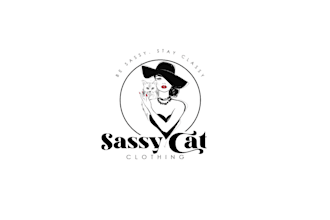 design sassy cat clothing logo