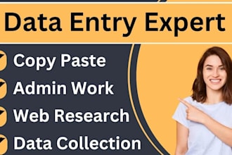 excel data entry, web research, email list, copy paste, linkedin leads