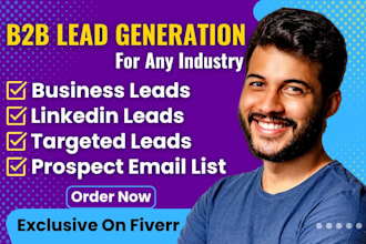 do b2b lead generation, linkedin leads and email list for business growth