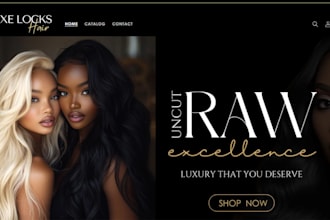 build hair extension website, hair extension shopify store, wix hair extension