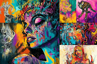 do illustration street art graffiti, abstract with my style