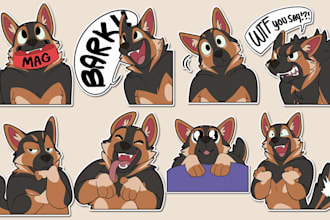 create set of furry telegram stickers nsfw furry sticker animated crypto sticker