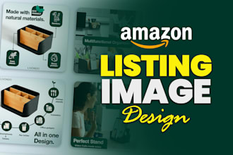 do design amazon listing images, amazon infographics and product photo editing
