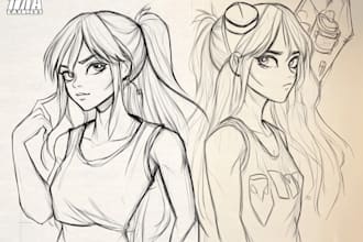 sketch your character concept or anything