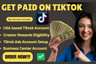 create usa tiktok account usa intagram account tiktok ad manager business center