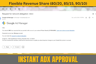 provide google adx ma approval and high ecpm ads setup