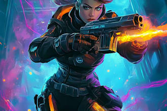 provide topnotch game character artwork for you