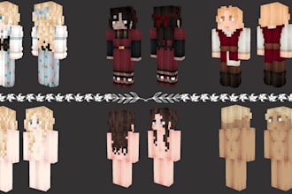 make a full medieval minecraft skin