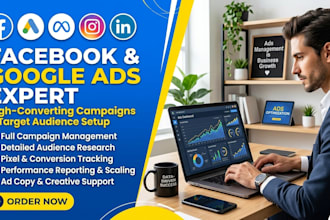 do expert facebook and google ads  setup for small businesses