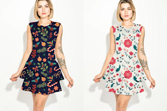 provide the best repeat pattern design for print fabric, textile design