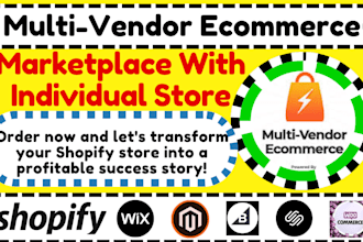 design profitable multi vendor ecommerce marketplace shopify website redesign