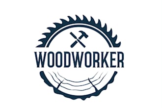do woodwork and carpentry logo design