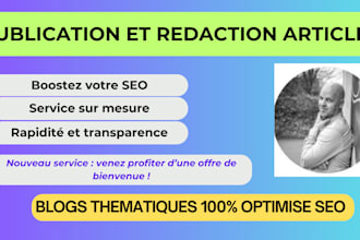 publish and write your articles on my network of french blogs