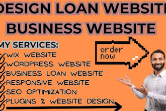 design loan website mortgage website business loan website