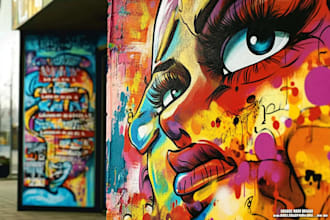 create original graffiti art logo for your brand or business