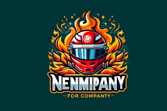 do awesome f1 helmet mascot logo design with unlimited review