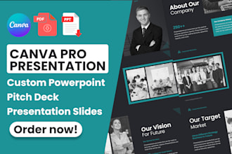 design powerpoint PPT presentation, canva and google slides