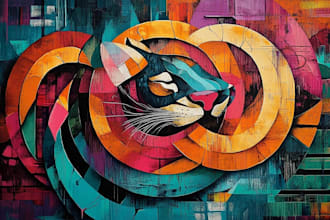 do a illustration expressionism art, graffity, abstract