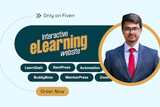 create an interactive elearning website