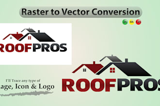 manually convert your image to a vector file in 24 hours