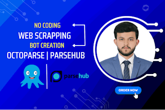 do complex website data scraping with octoparse and parsehub