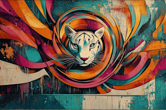 do illustration street art graffiti, abstract with my style
