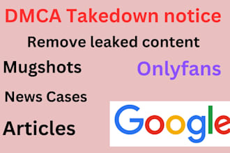 permanently remove mugshots articles news cases delete negative links on google