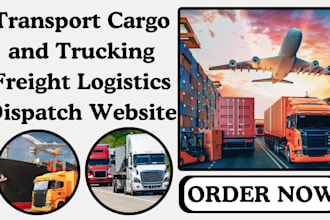 design transport, trucking, cargo, freight, logistics, dispatch website
