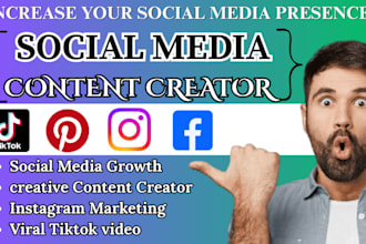 be social media marketing manager content creator instagram tiktok marketing