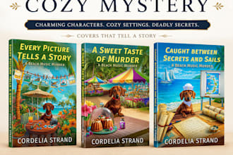 design a book cover for cozy mystery