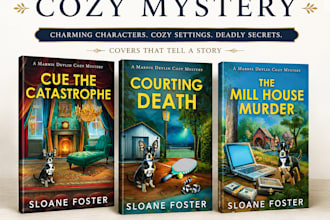 design a book cover for cozy mystery
