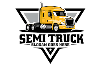 do logistics, transport, trucking and cargo logo design