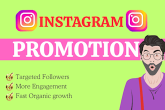 do instagram promotion and marketing to organic growth real followers