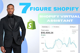 be your shopify virtual assistant manage  boost sales