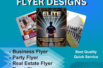 create real estate flyer, event flyer and party flyer design for your business