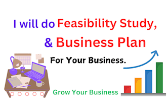 do feasibility study, business plan for your business