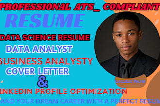 craft data science resume, data analyst, business analyst  and resume writing