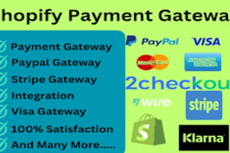 setup and integrate verified shopify payment gateway wise revolut paypal stripe